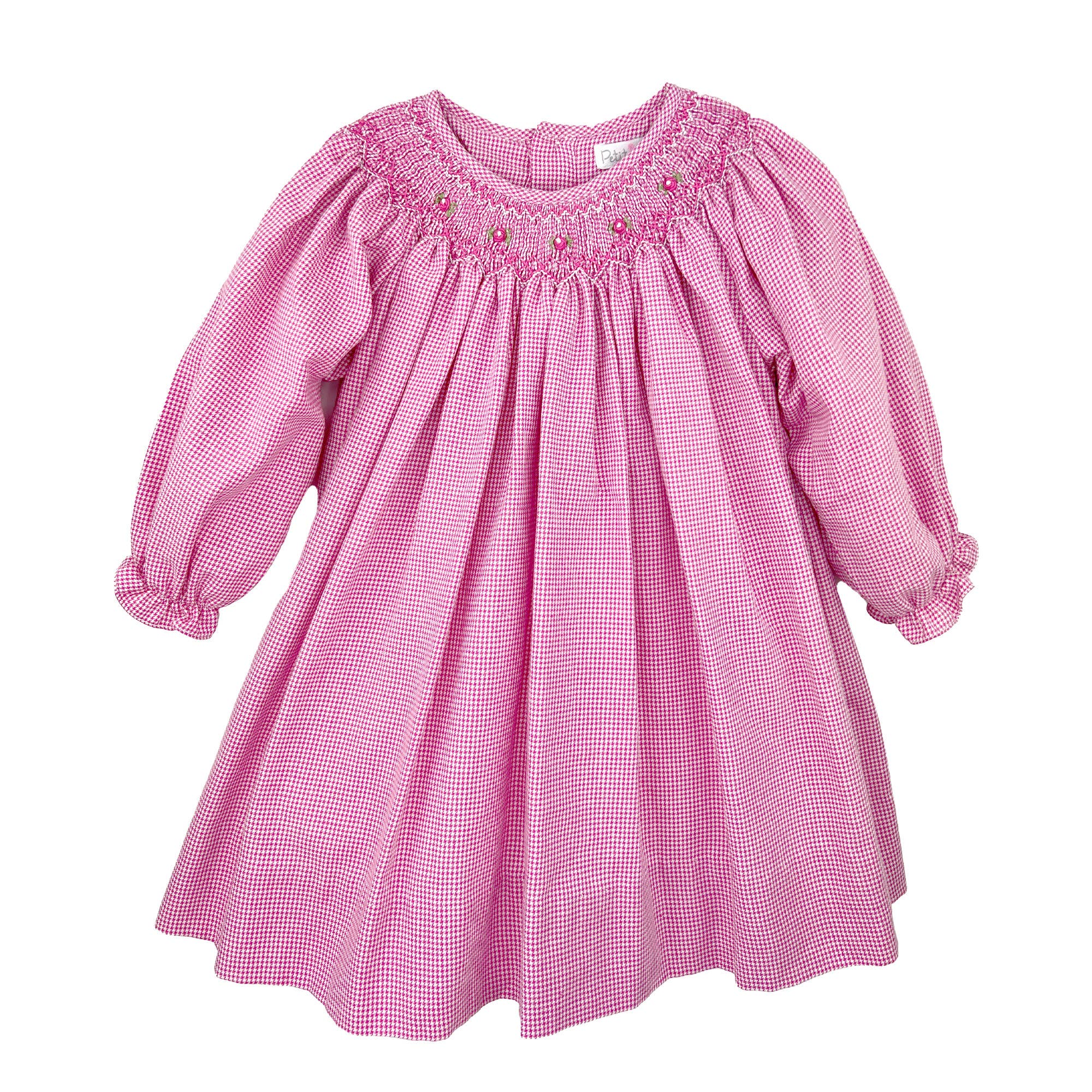 smocked bishop dress Bishop Smocked Long Sleeve Dress