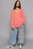 Pink Coral Long Sleeve Shirt
