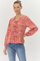 Long Sleeve Baby Doll Top