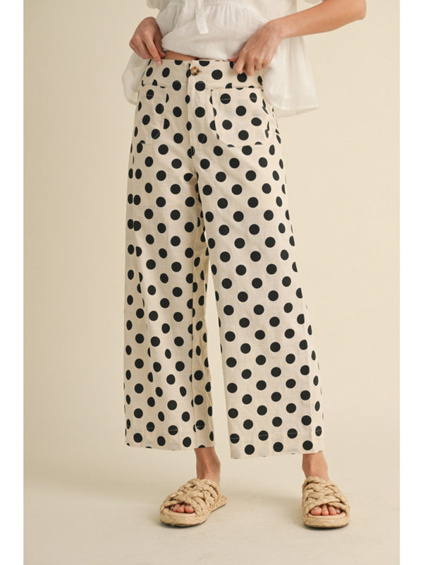 Black & White Polka Dot Pants