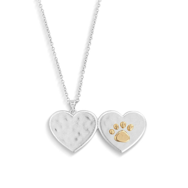 Pawprint Love You Locket | Silver