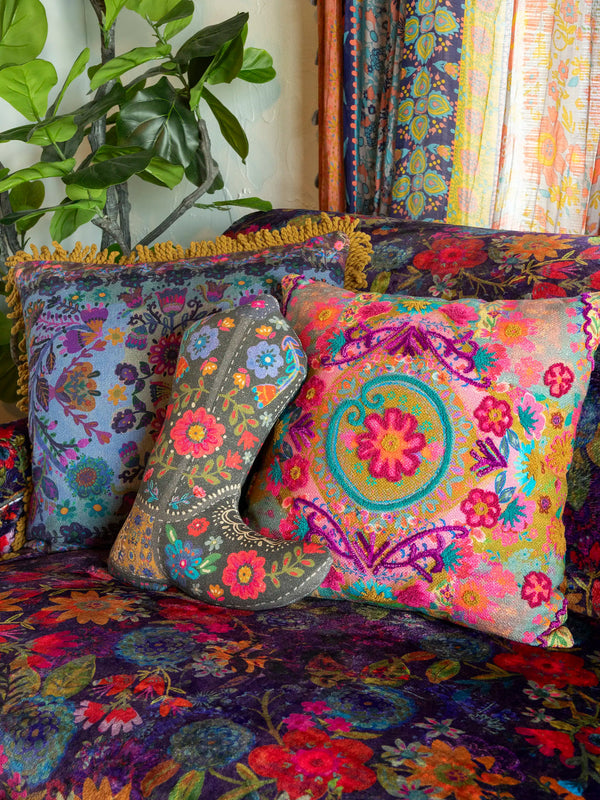 Boho Shaped Pillow | Boot