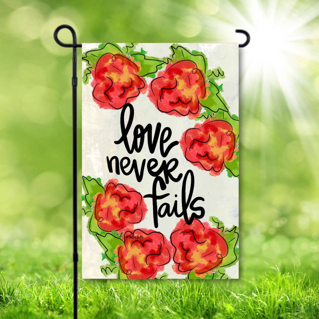 Love Never Fails Flag - Thumbnail 2
