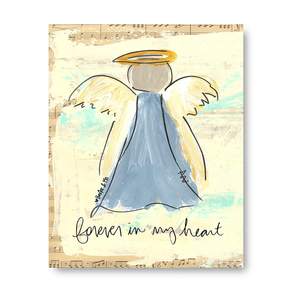 Forever In My Heart - Wrapped Canvas: 8" x 10"