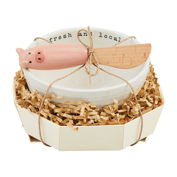 100183 Pig Tidbit Bowl Set