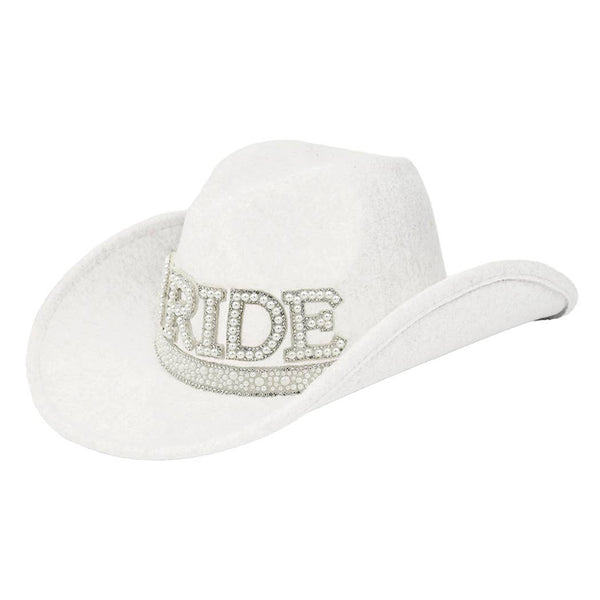 BRIDE  Pearl Cowboy Hat