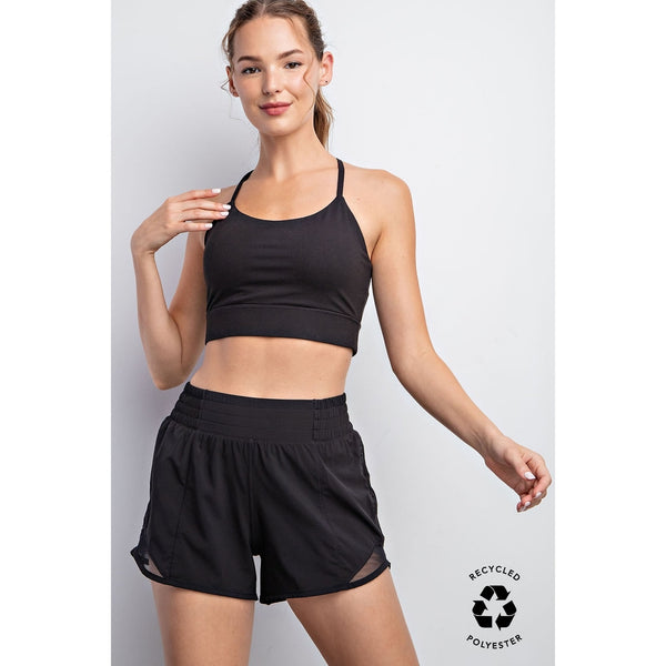 Stretch 2 in 1 Active Shorts | Black