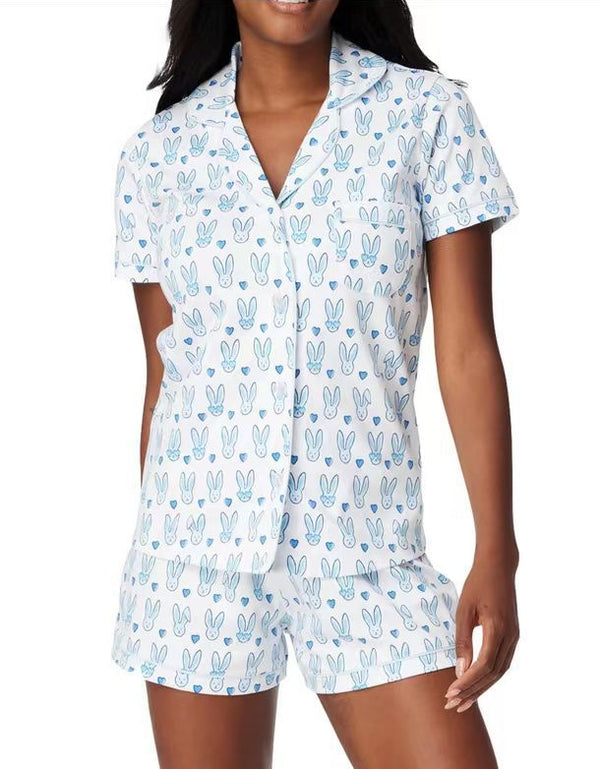 Cartoon Print Lounge Set | Rabbit