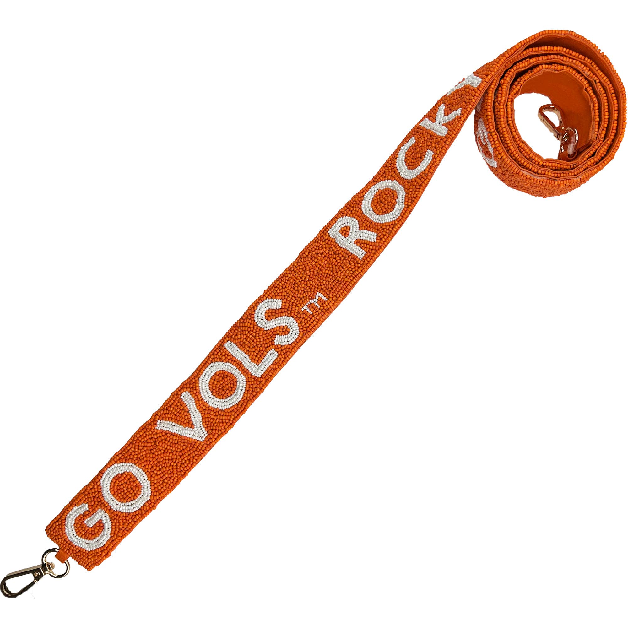 Tennessee Go Vols Rocky Top Beaded Bag Strap