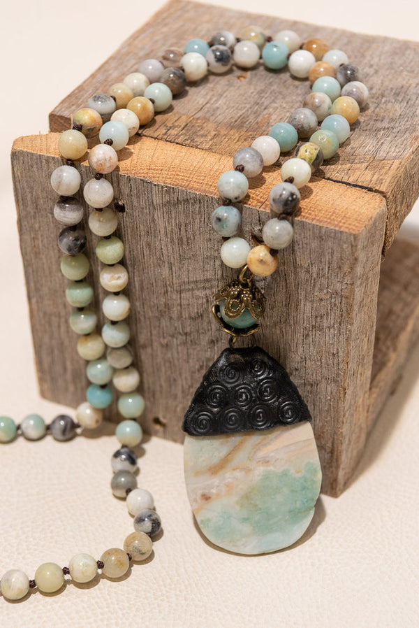 Carlita Necklace | Amazonite