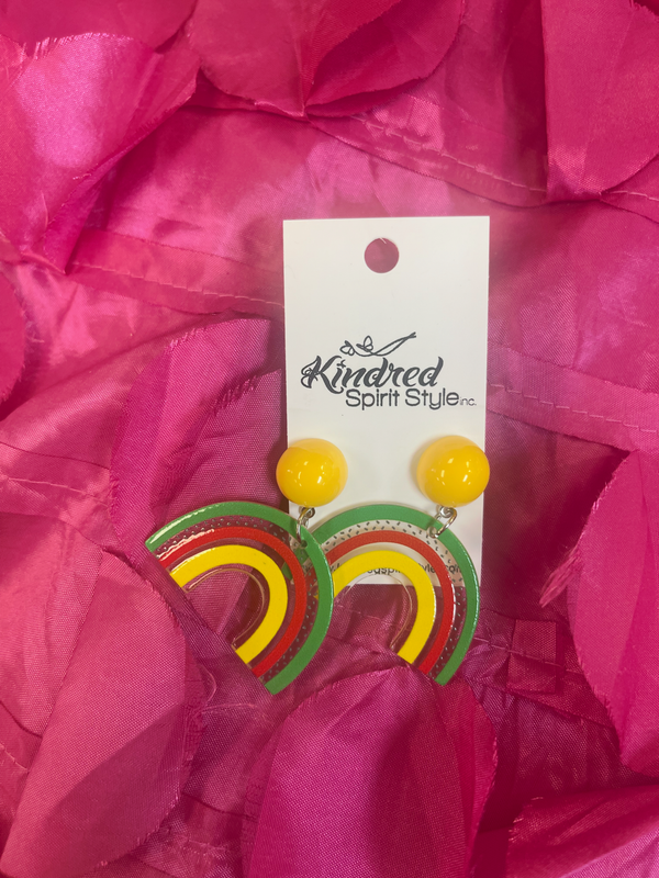 Rainbow Drop Earrings