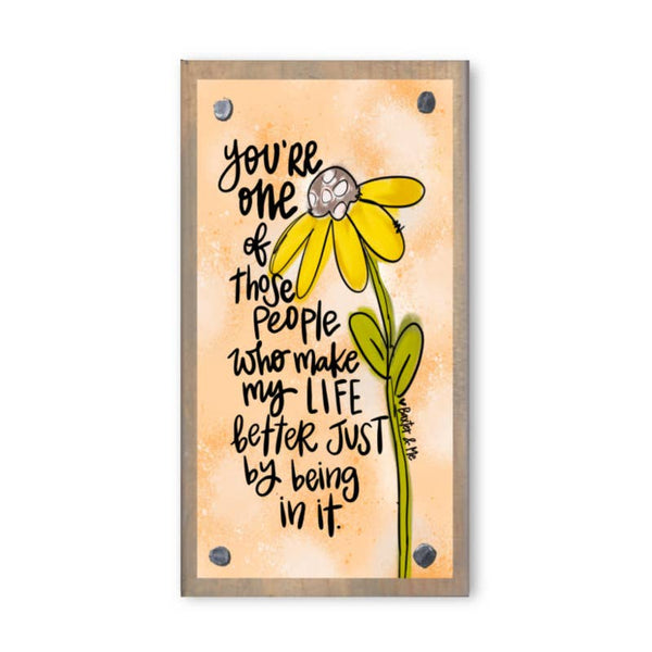 Make Life Better Happy Block