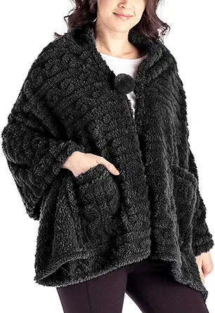 Coziest Blanket Wrap | Black
