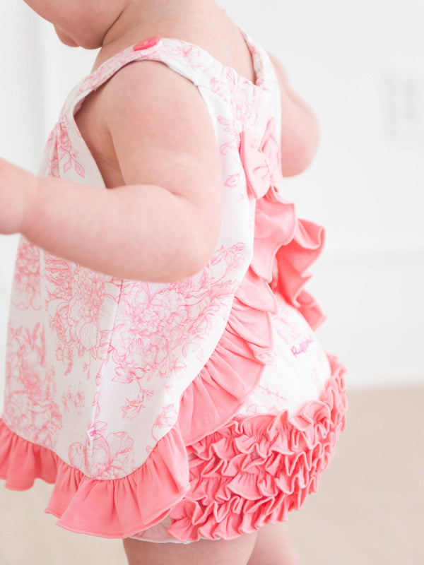 Baby Girls Pink Bloomer Set