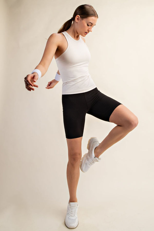 Butter Soft Tank Top | White Pearl