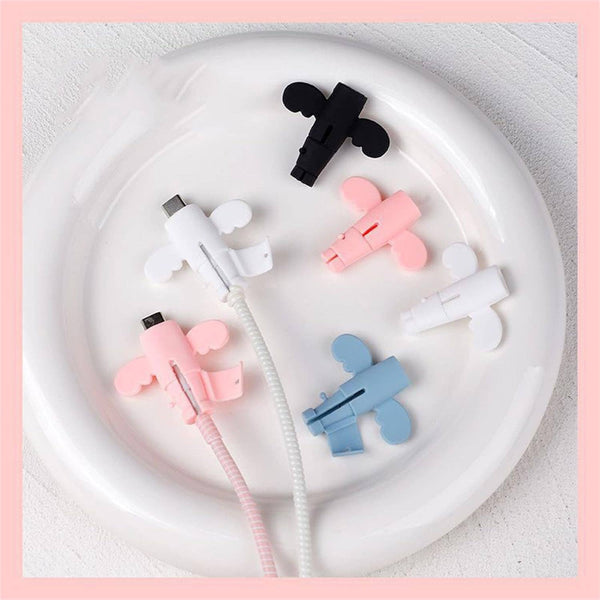 Silicon Angel Wings Data Cable Protective Cover