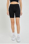Pull On Biker Shorts-Black
