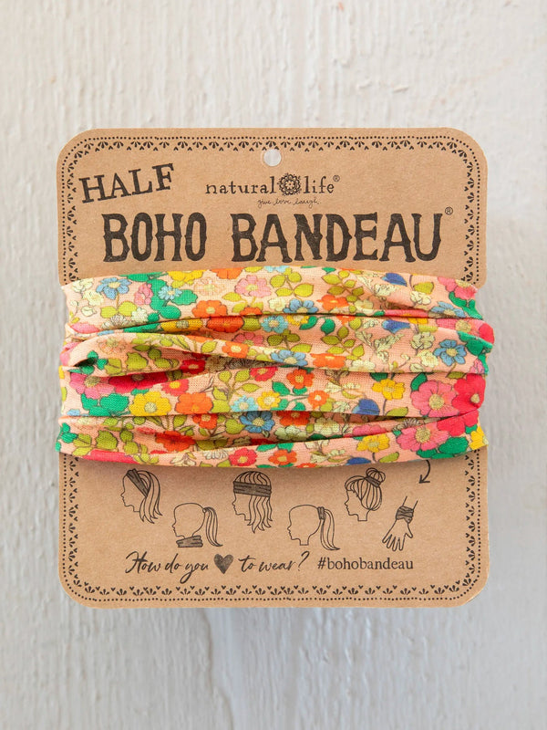 Half Boho Bandeau® Headband - Vintage Garden