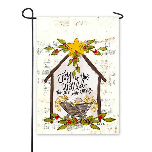 Manger Garden Flag