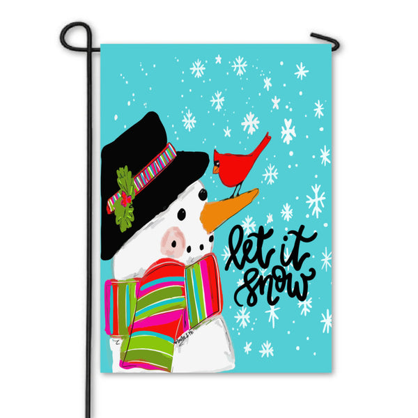 Let it Snow Garden Flag