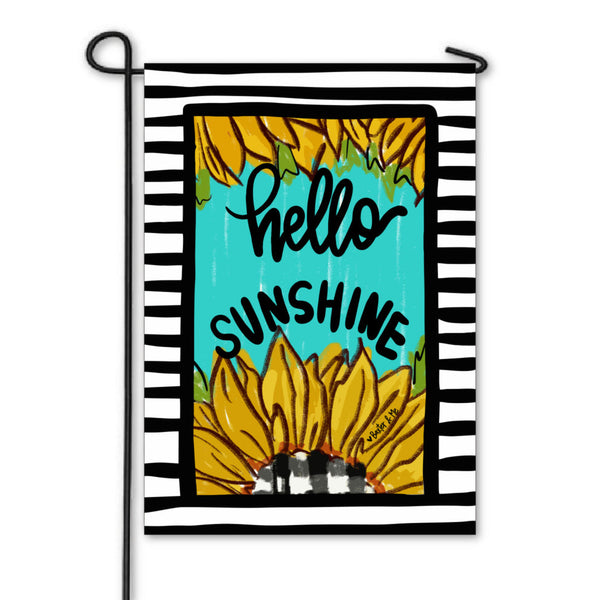 Hello Sunshine Garden Flag