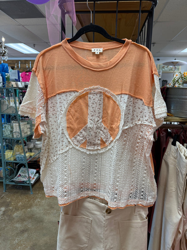 Coral Orange Top
