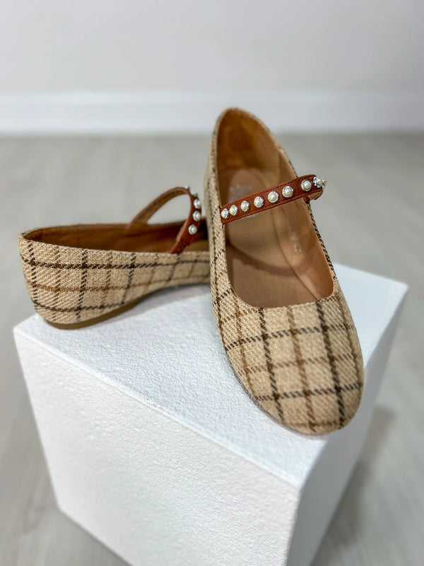 Corkys Tea Time | Tan Plaid