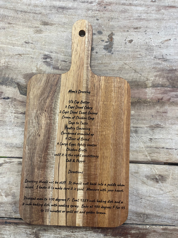 Mom's Dressing Cutting Board