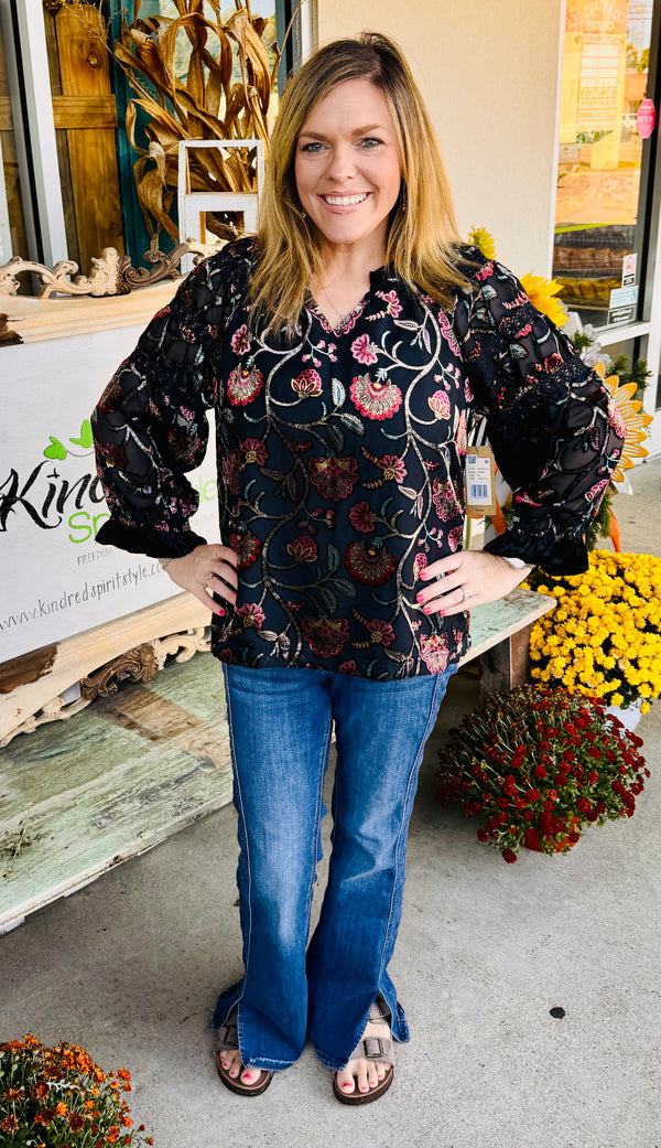 Burnout Velvet Top