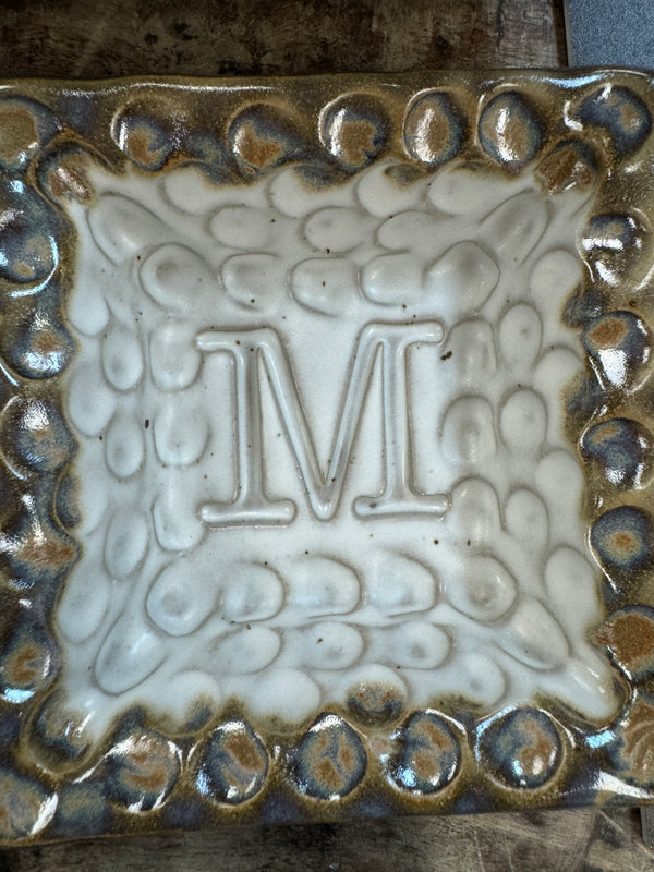 Monogram Bowl Ivory Linen - M