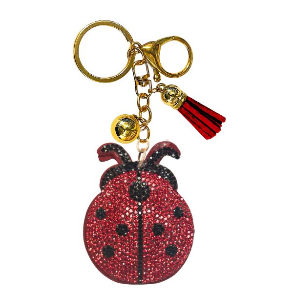 Crystal Keychain | Lady Bug
