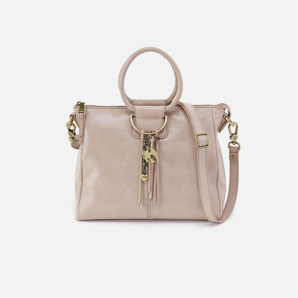 Hobo Sheila Medium Satchel | Stone Gloss