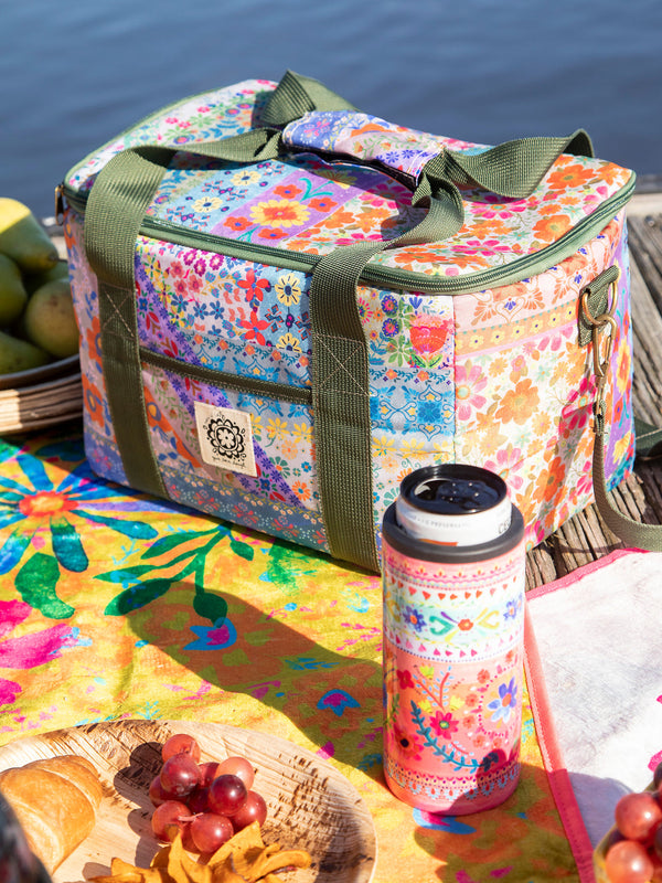 Cooler Tote | Folk Flower