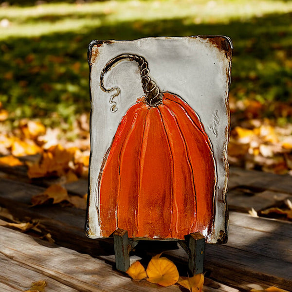 Pumpkin Pottery Tray | Orange