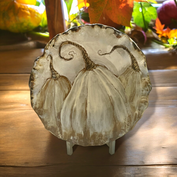 Pumpkin Trio Bowl | Antique White