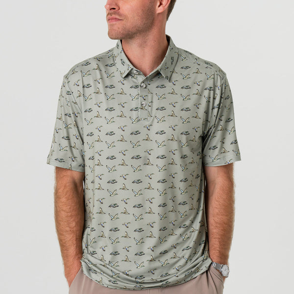 Performance Polo - Flying Ducks | Green