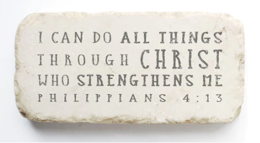 Stone Art Scripture Block |  Half