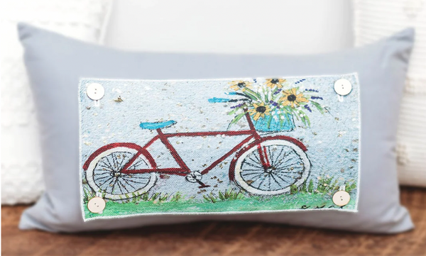 Red Bicycle Pillow Swaps