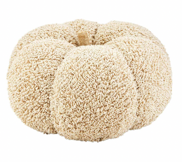 08710 Lrg. Tufted Pumpkin Sitter