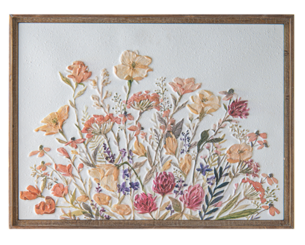 Framed Wildflower Wall Decor
