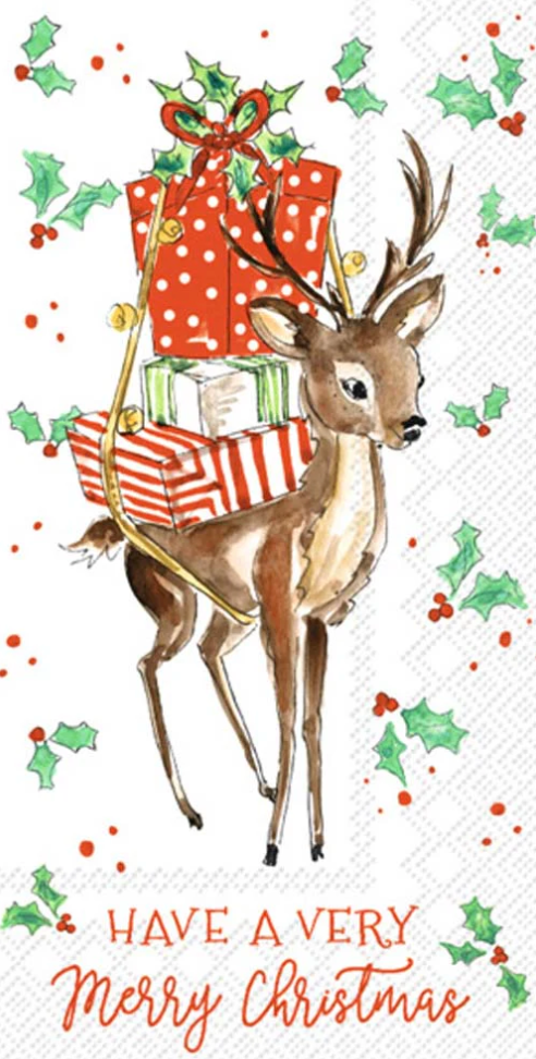 Merry Little Deer Guest Towel
