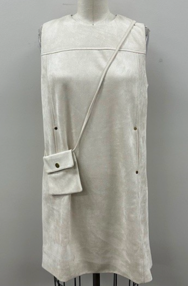 Sleeveless Suede Dress