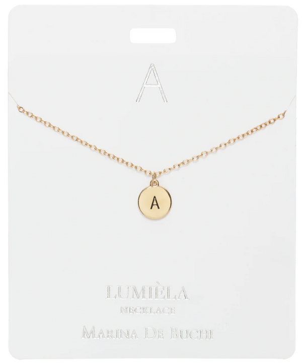 Initial Letter Necklace-A
