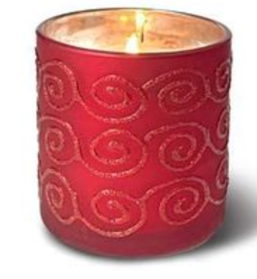 Red Swirl Candle | 10 oz
