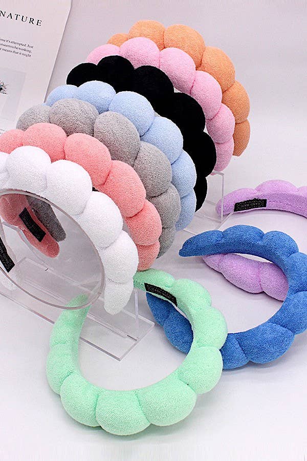 102880 Towel Cloth Twist Hairband-Purple