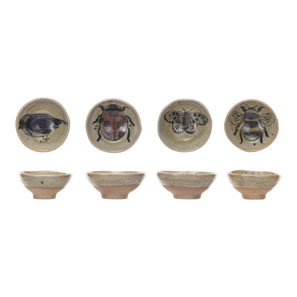 102069  Stoneware Dish With Lady Bug