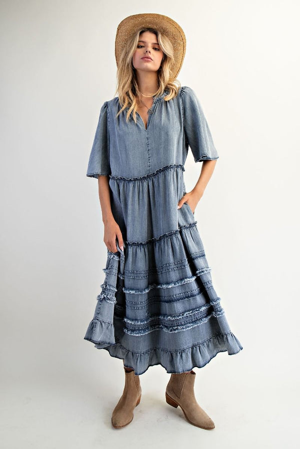 Denim Maxi Dress
