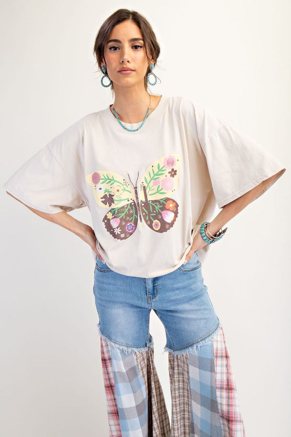 Butterfly Print  Top