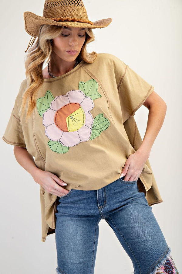 Curvy Flower Patch Top