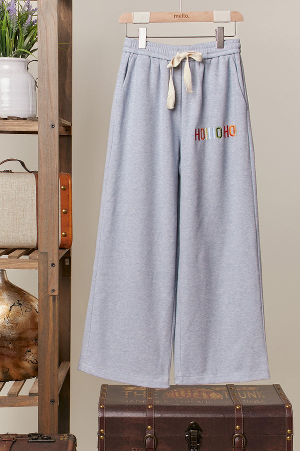 Christmas Lettering Pants | Blue